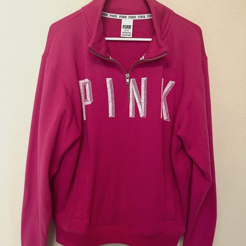 Victoria's Secret PINK half zip sweatshirt